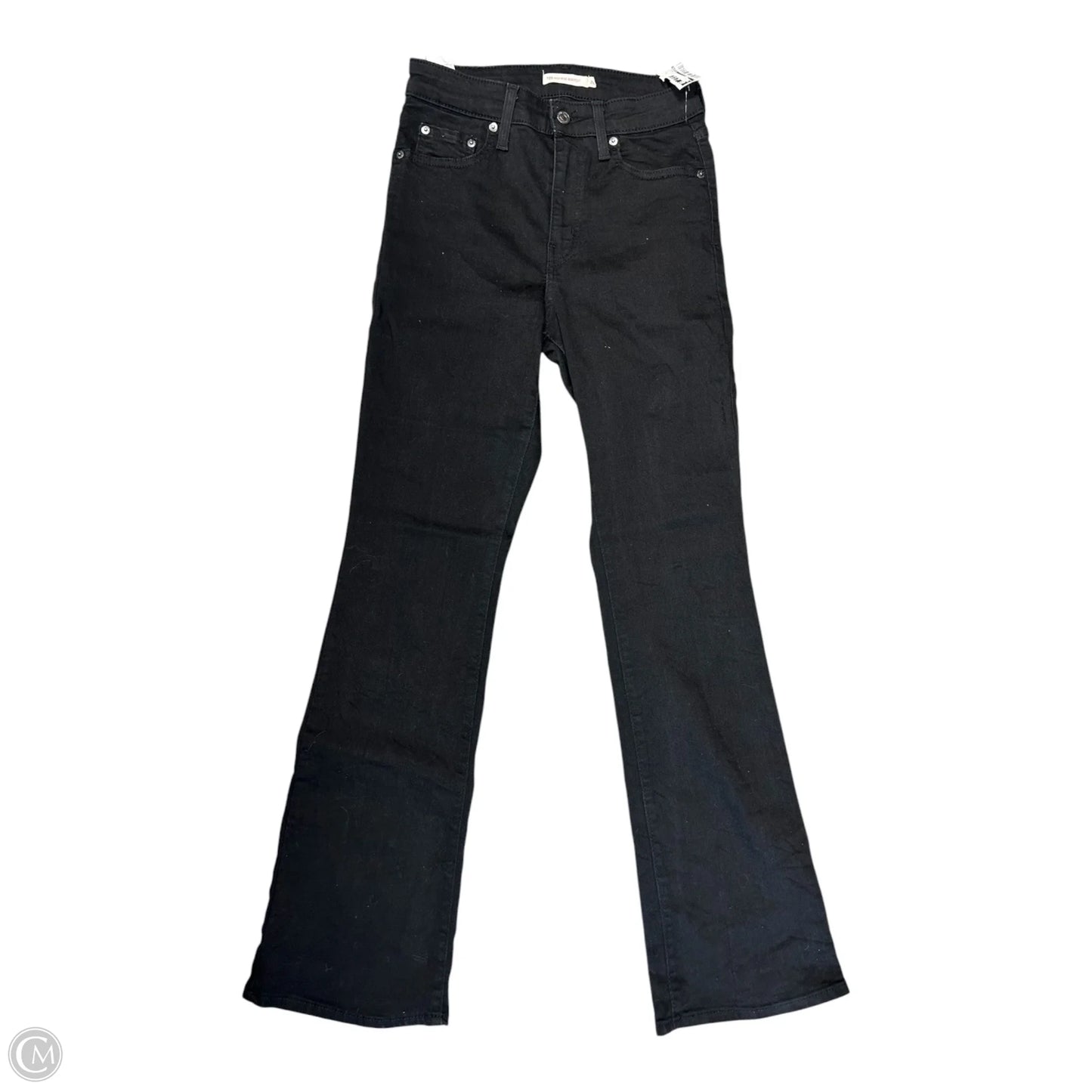 Jeans Boot Cut By Levis In Black Denim, Size: 6