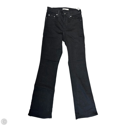 Jeans Boot Cut By Levis In Black Denim, Size: 6