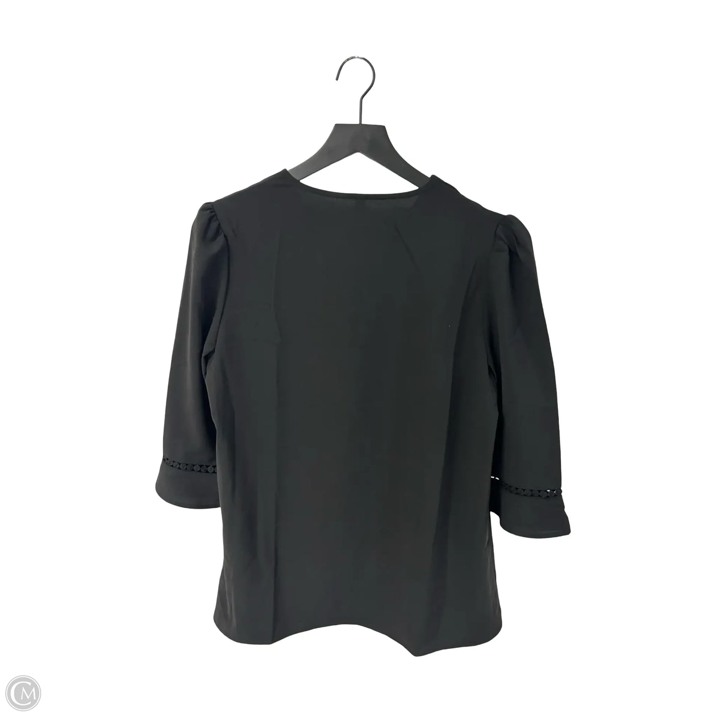 Top Short Sleeve By Cme In Black, Size: M