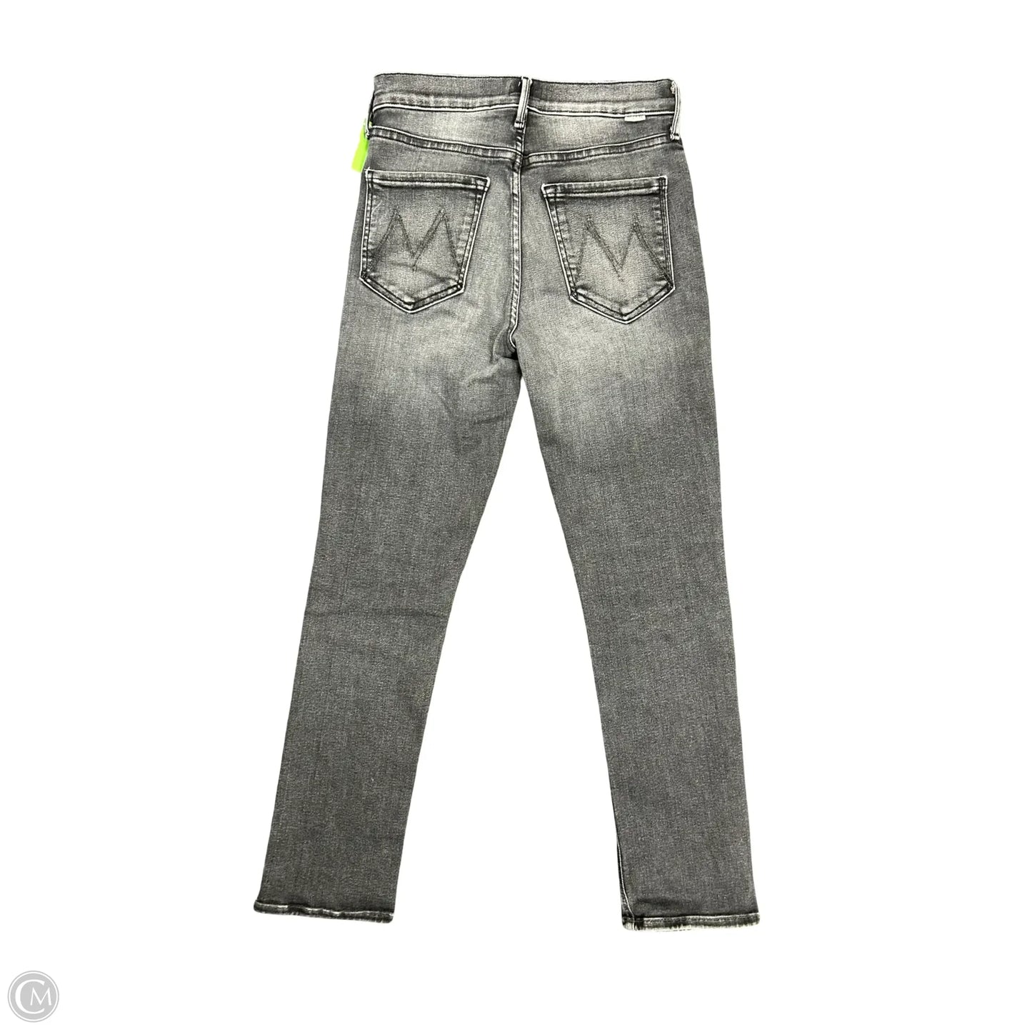 Jeans Straight By Mother In Black Denim, Size: 2
