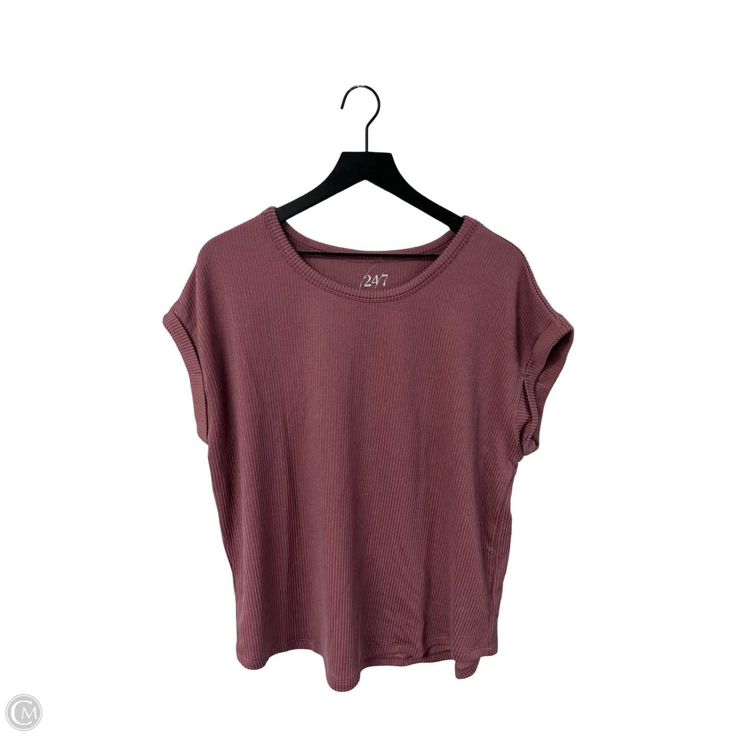 Top Short Sleeve By Maurices In Pink, Size: L