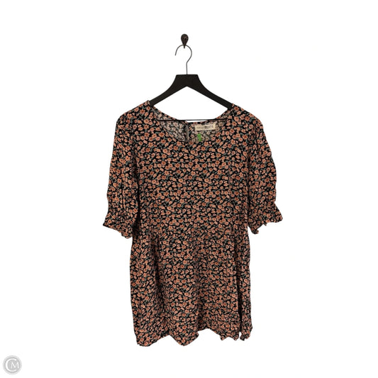 Dress Casual Short By Natural Life In Floral Print, Size: L