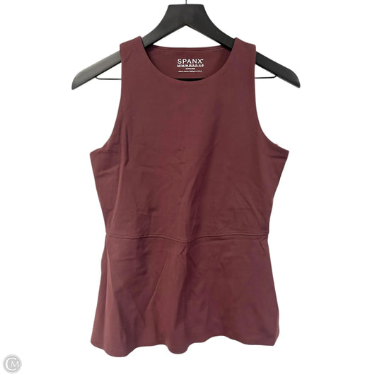 Athletic Tank Top By Spanx In Brown, Size: M
