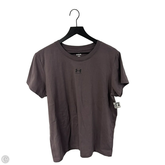 Top Short Sleeve By Under Armour In Purple, Size: Xl