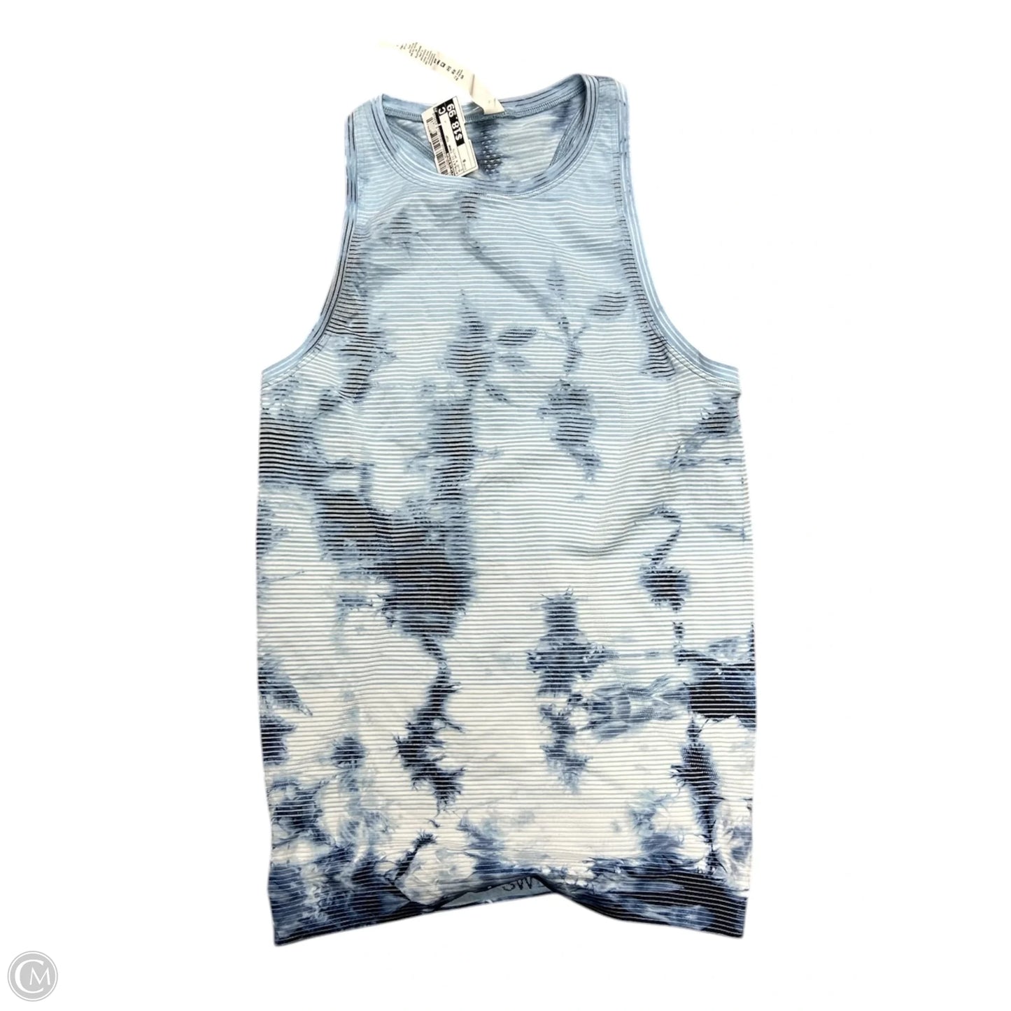 Athletic Tank Top By Lululemon In Blue & White, Size: 6