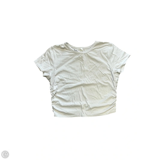 Athletic Top Short Sleeve By Lululemon In Cream, Size: 10