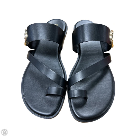 Sandals Flats By Michael By Michael Kors In Black, Size: 9