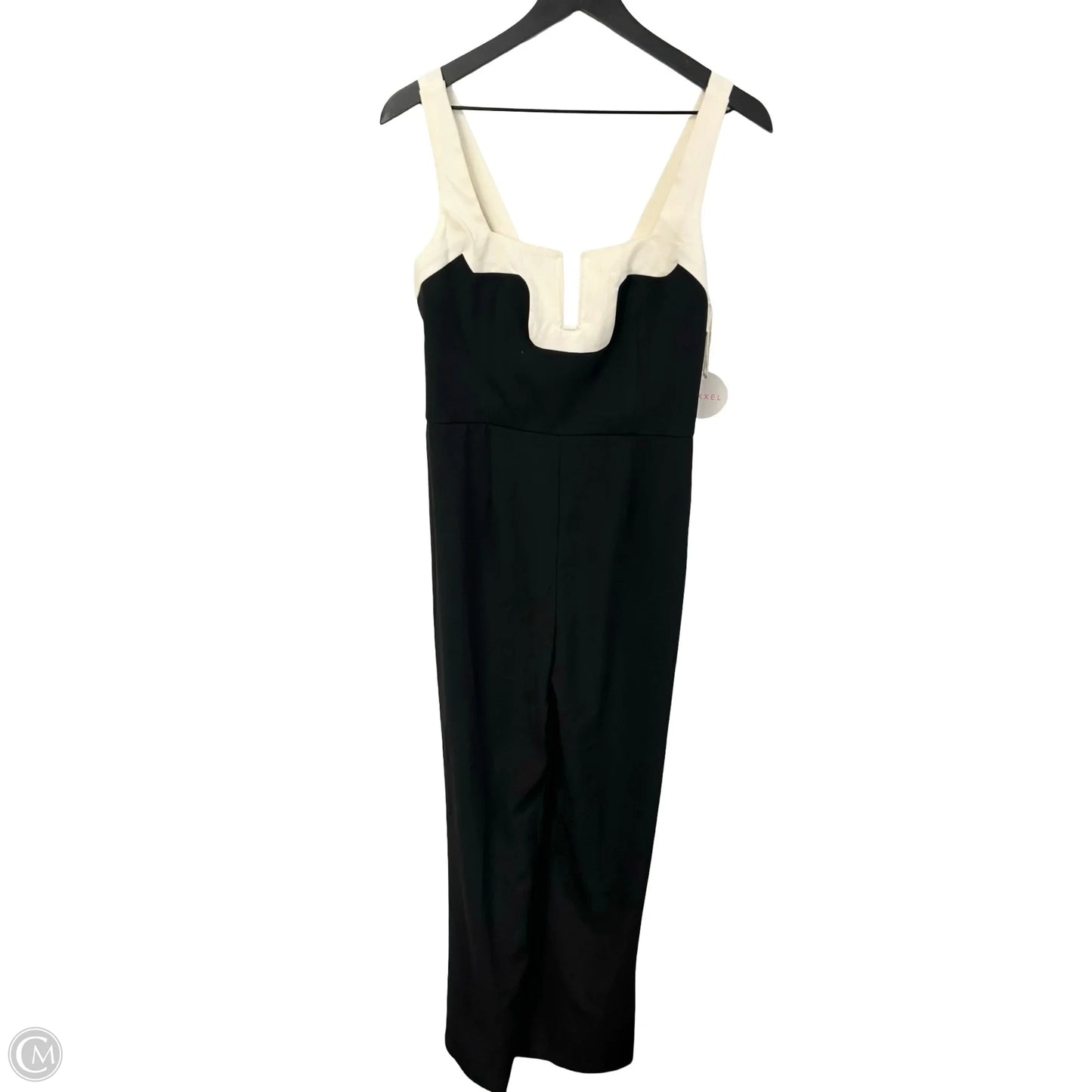Jumpsuit By Clothes Mentor In Black & White, Size: L