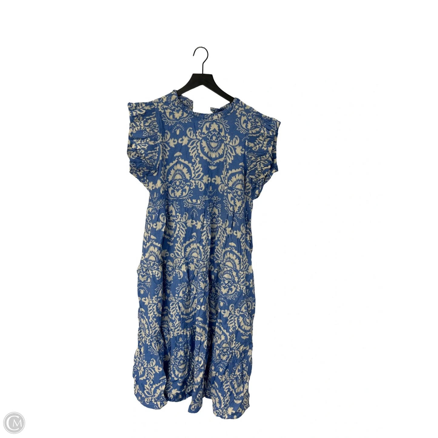 Dress Casual Maxi By Jodifl In Blue & White, Size: L