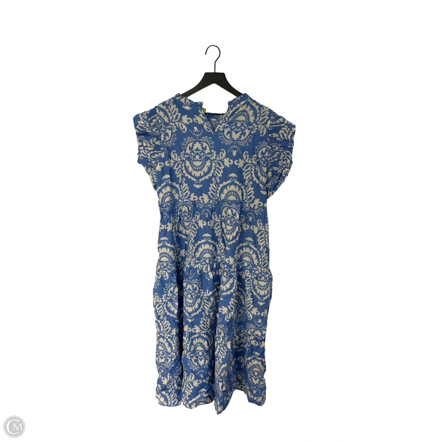 Dress Casual Maxi By Jodifl In Blue & White, Size: L