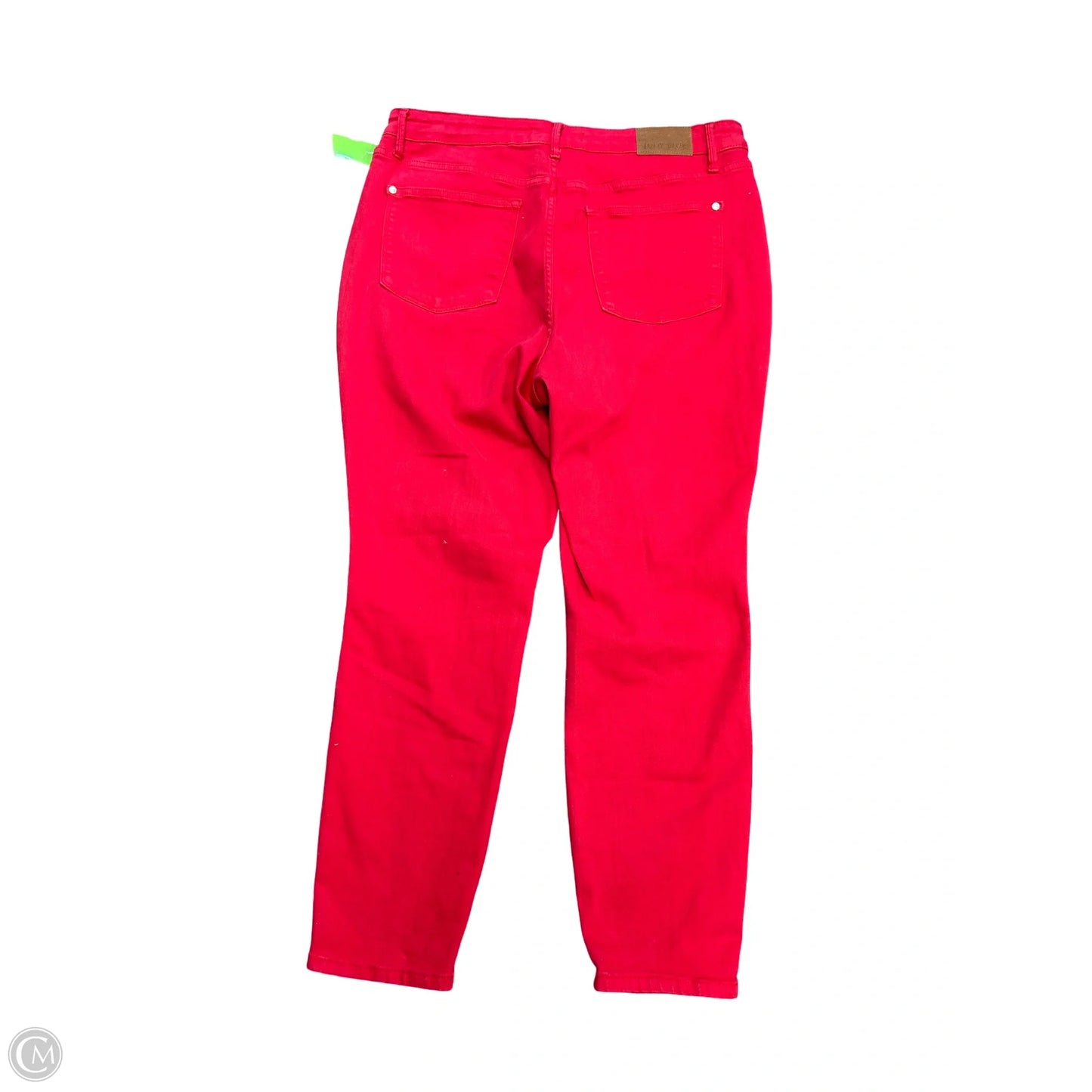 Jeans Boyfriend By Judy Blue In Red Denim, Size: 16