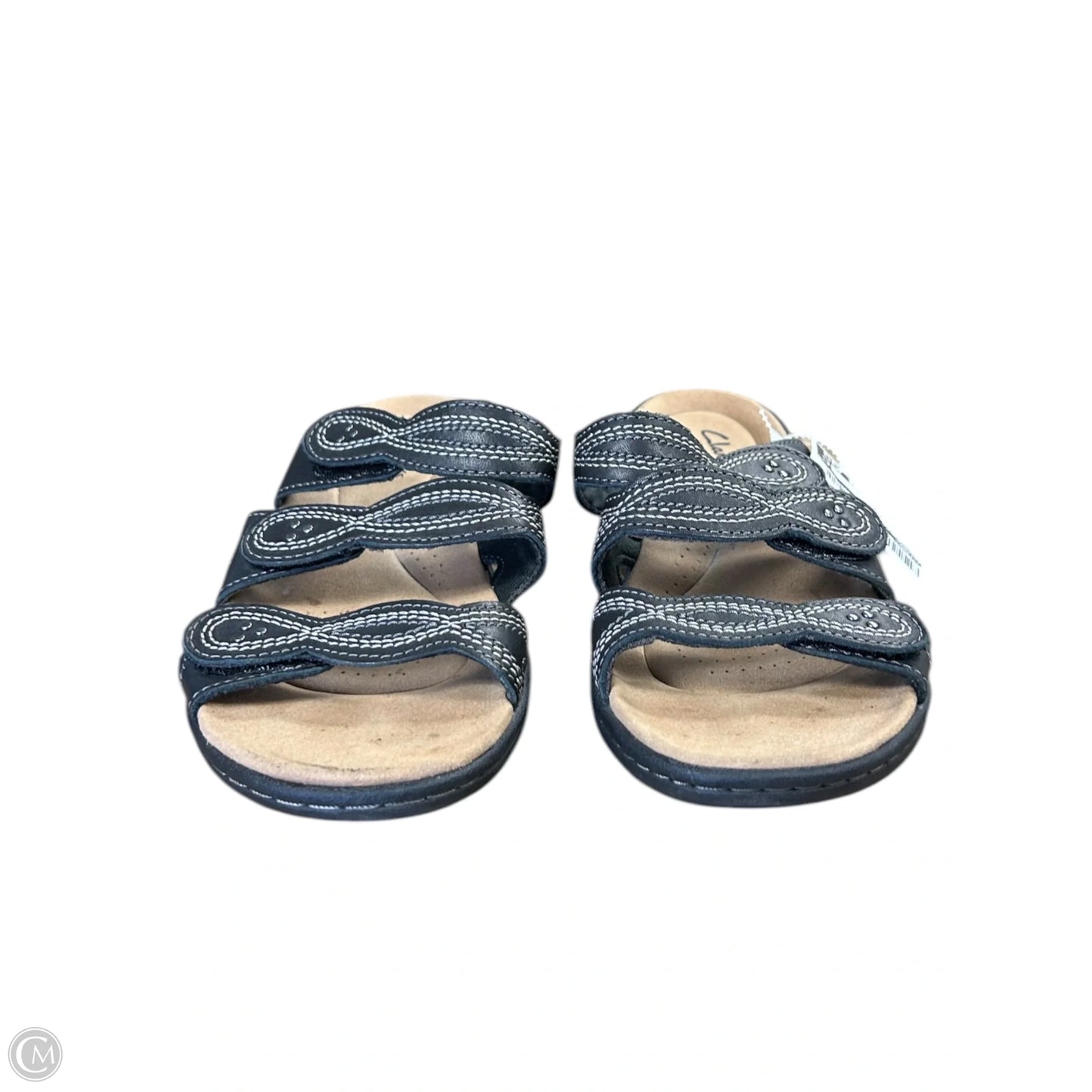 Sandals Flats By Clarks In Black, Size: 6