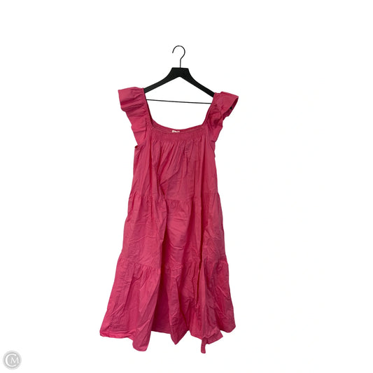 Dress Casual Midi By Oddi In Pink, Size: L
