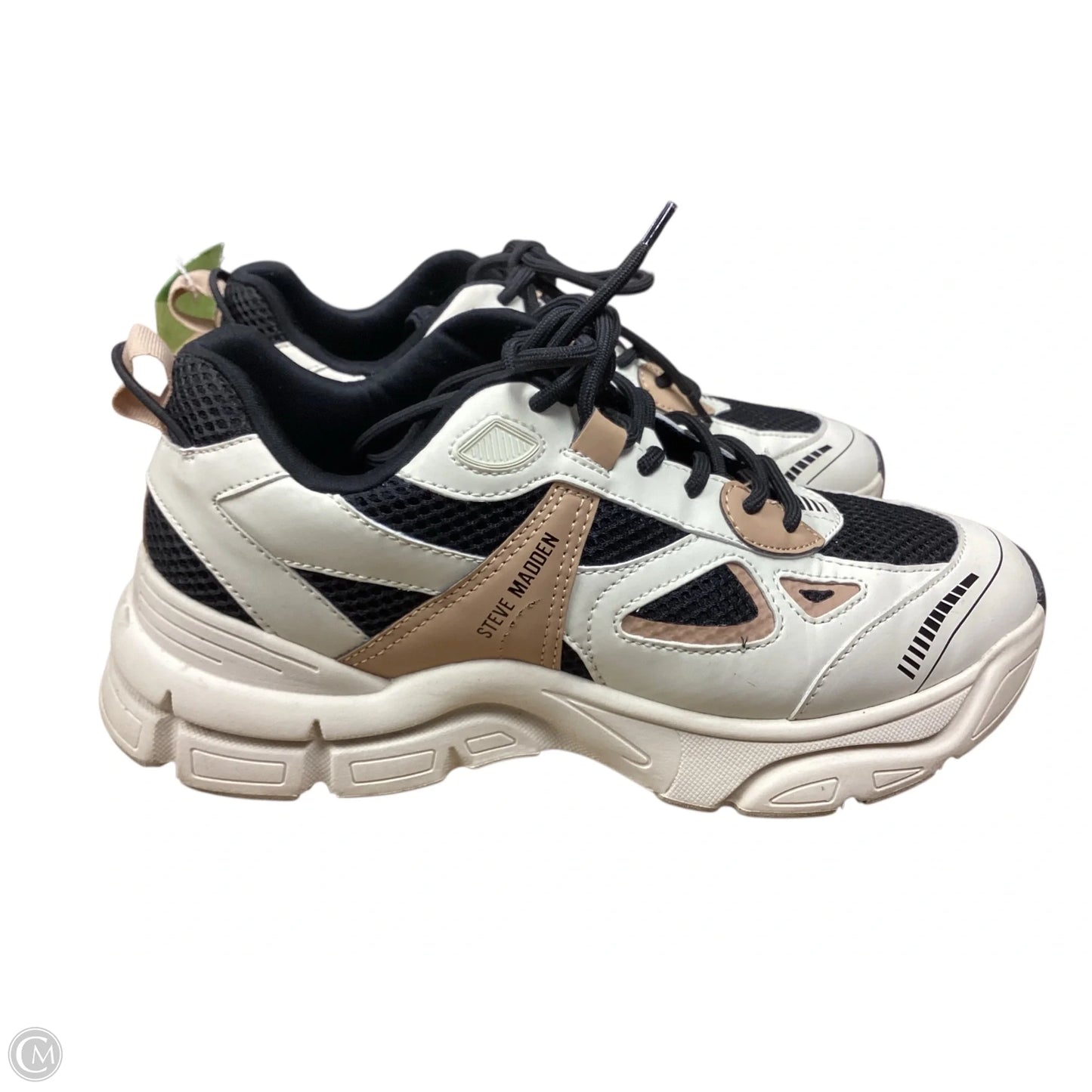 Shoes Sneakers By Steve Madden In Black & Tan, Size: 10