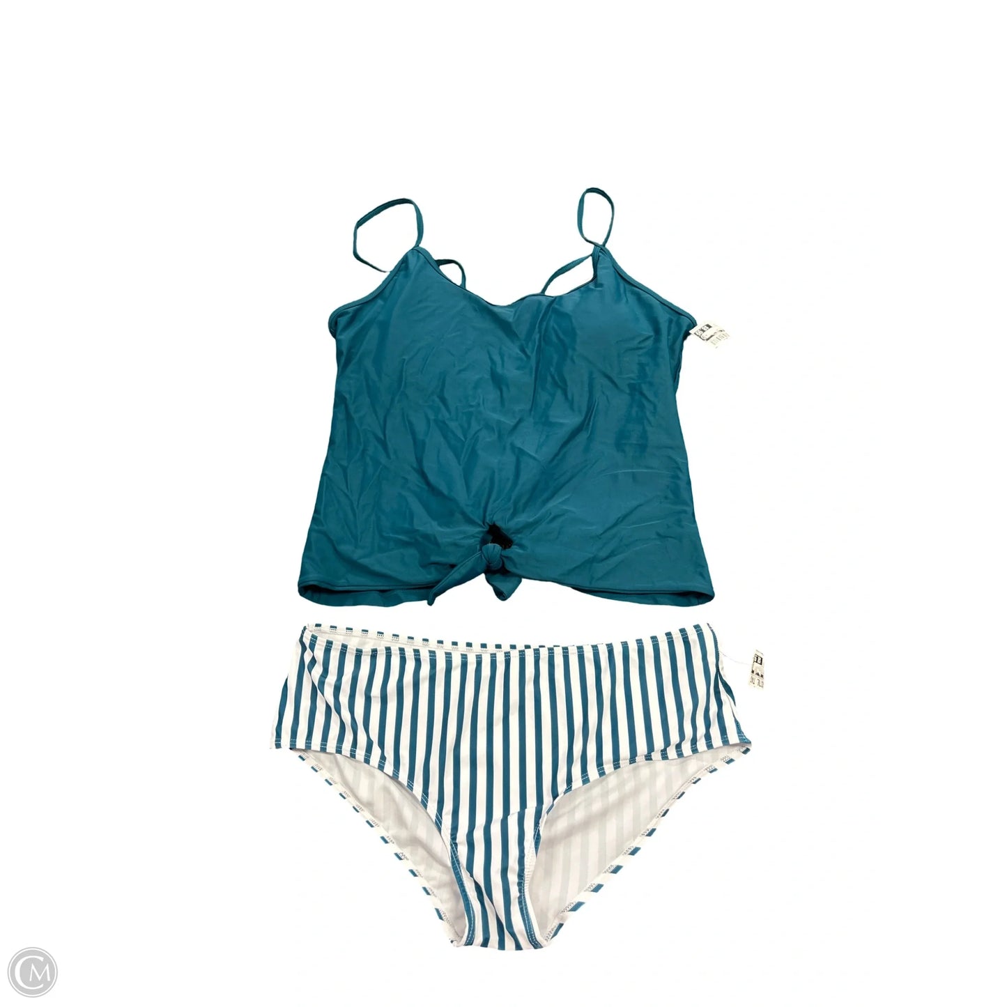 Swimsuit 2pc By Cmf In Teal, Size: Xl