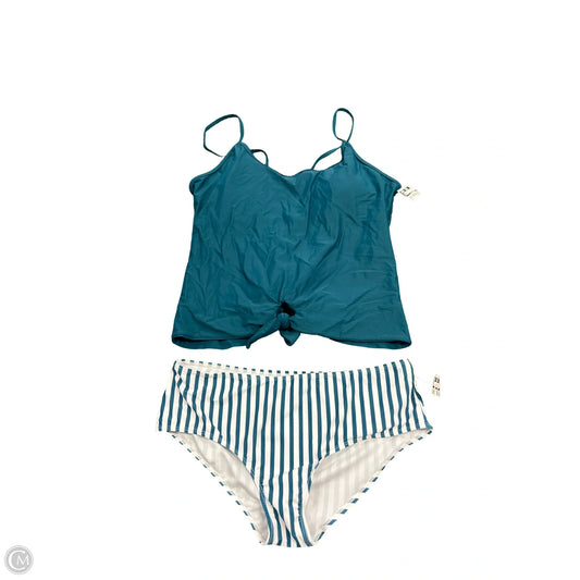 Swimsuit 2pc By Cmf In Teal, Size: Xl