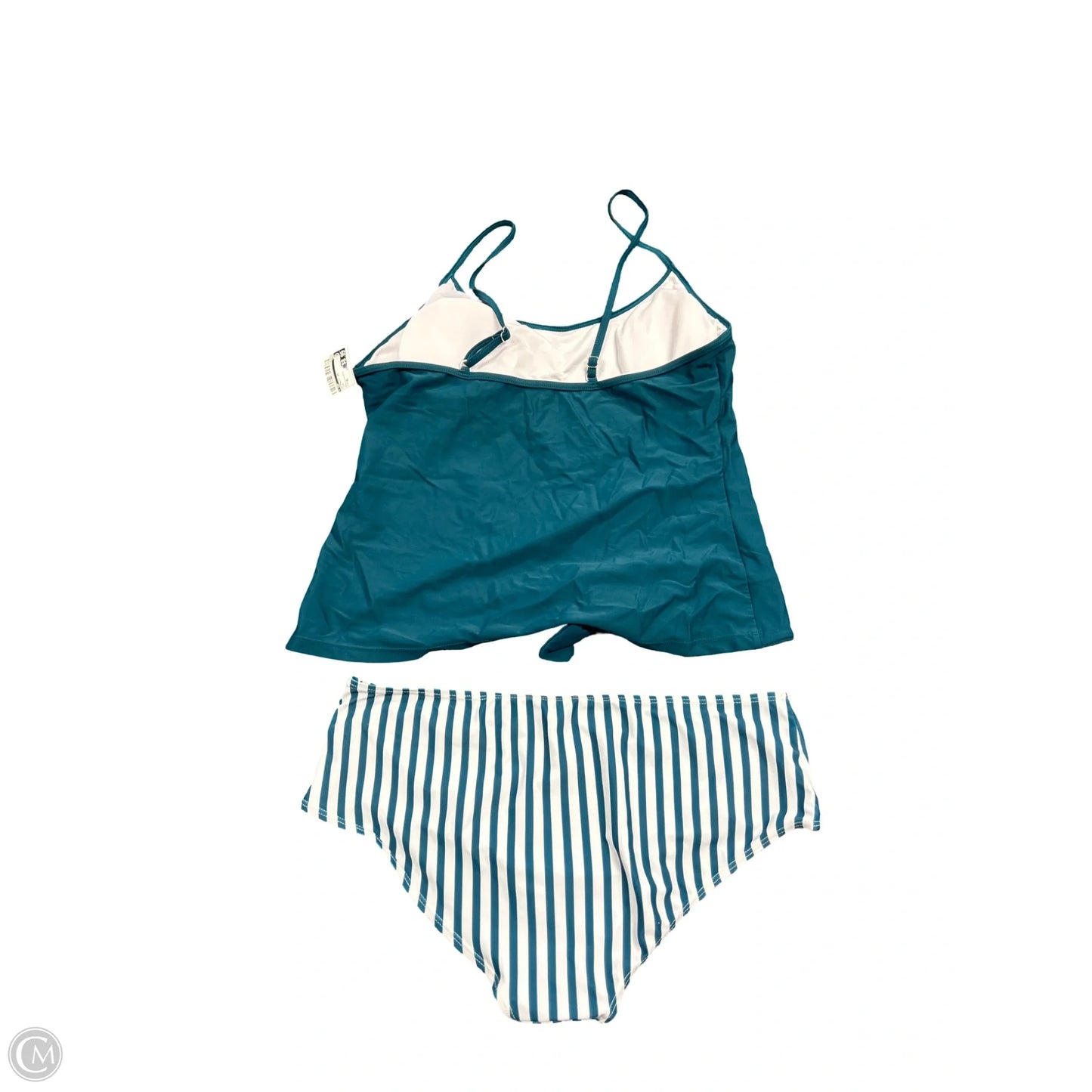 Swimsuit 2pc By Cmf In Teal, Size: Xl