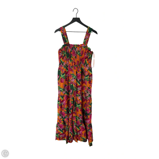 Dress Casual Maxi By Exposure In Floral Print, Size: L