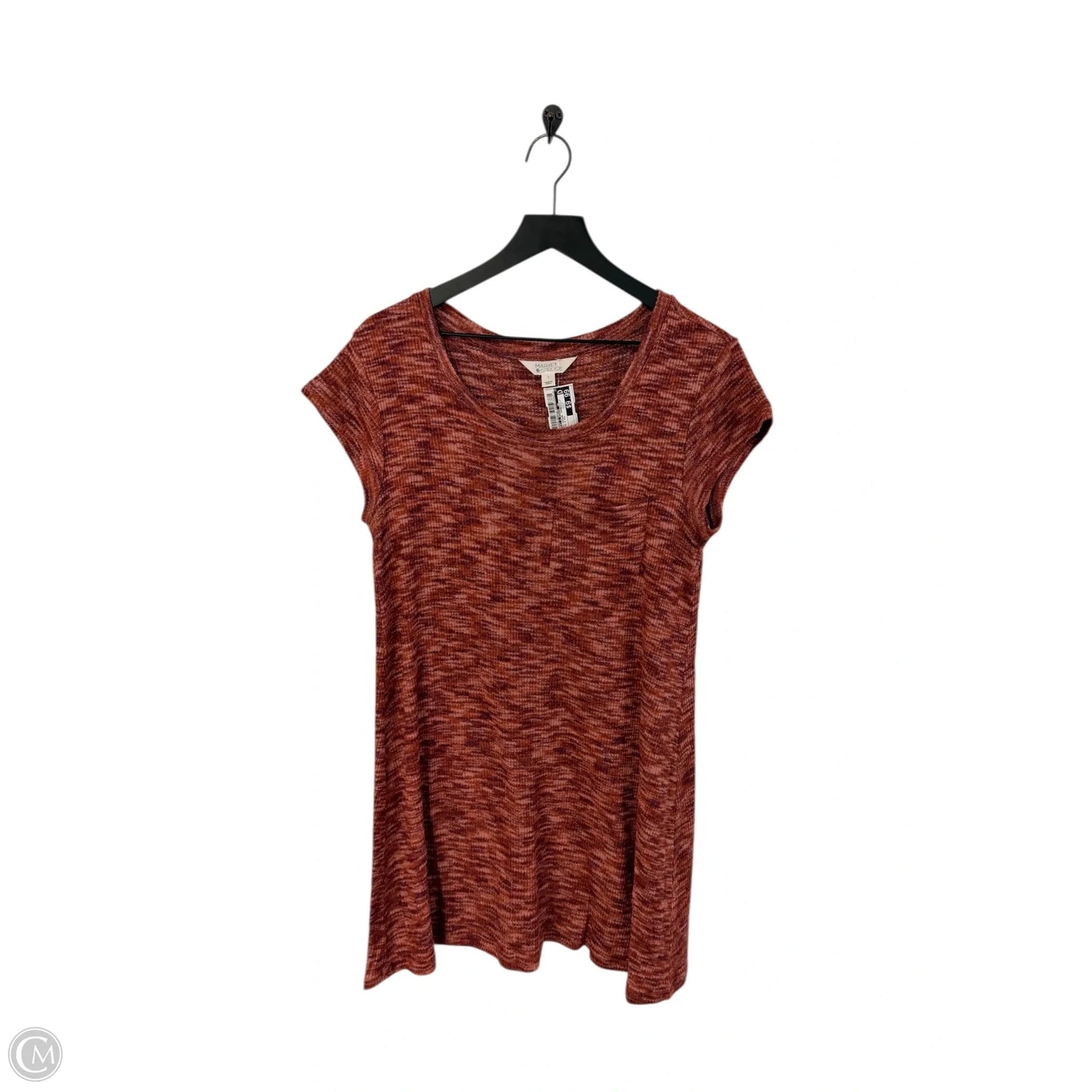 Dress Casual Short By Market & Spruce In Orange & Red, Size: L