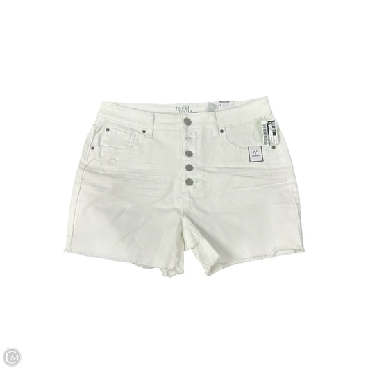 Shorts By Time And Tru In White Denim, Size: 12