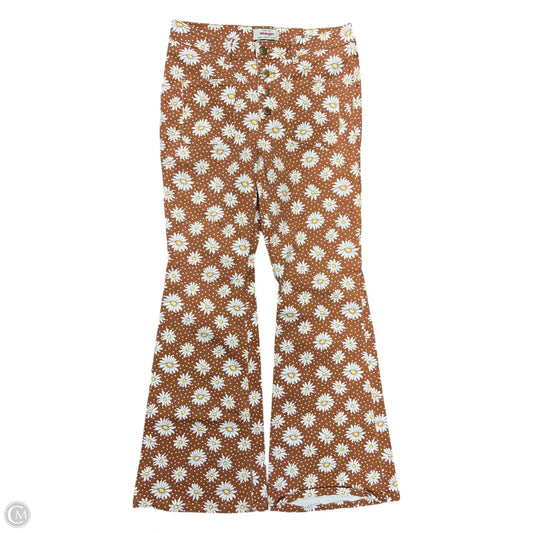 Jeans Flared By Wrangler In Floral Print, Size: 10