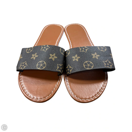 Sandals Flats By Cmf In Brown, Size: 10.5