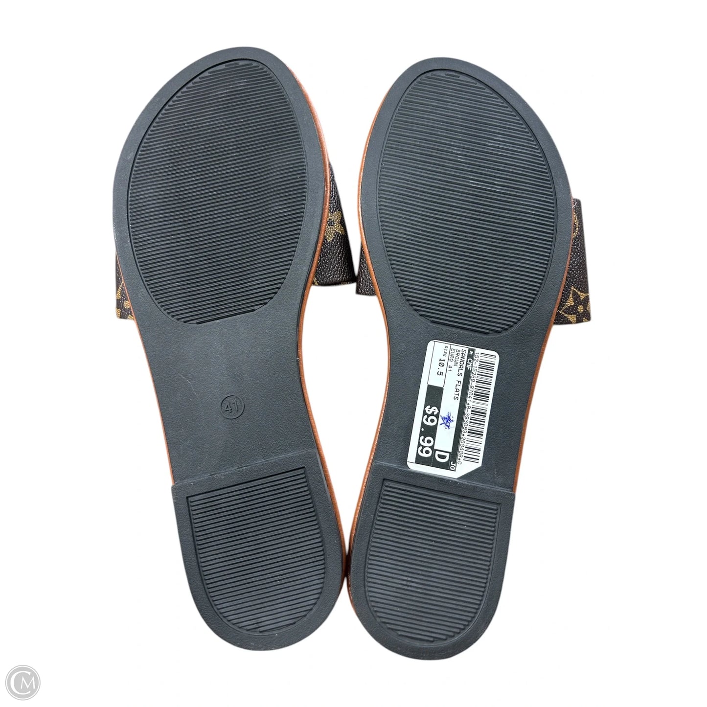 Sandals Flats By Cmf In Brown, Size: 10.5