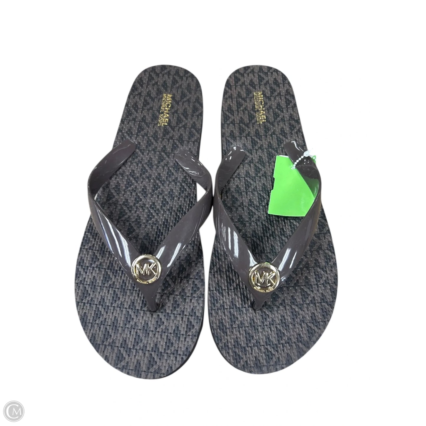 Sandals Flip Flops By Michael By Michael Kors In Brown, Size: 10