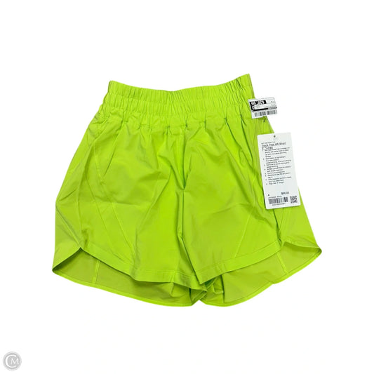 Athletic Shorts By Lululemon In Yellow, Size: 4