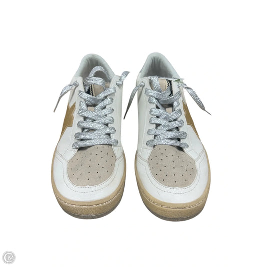 Shoes Sneakers By Shu Shop In Tan & White, Size: 9