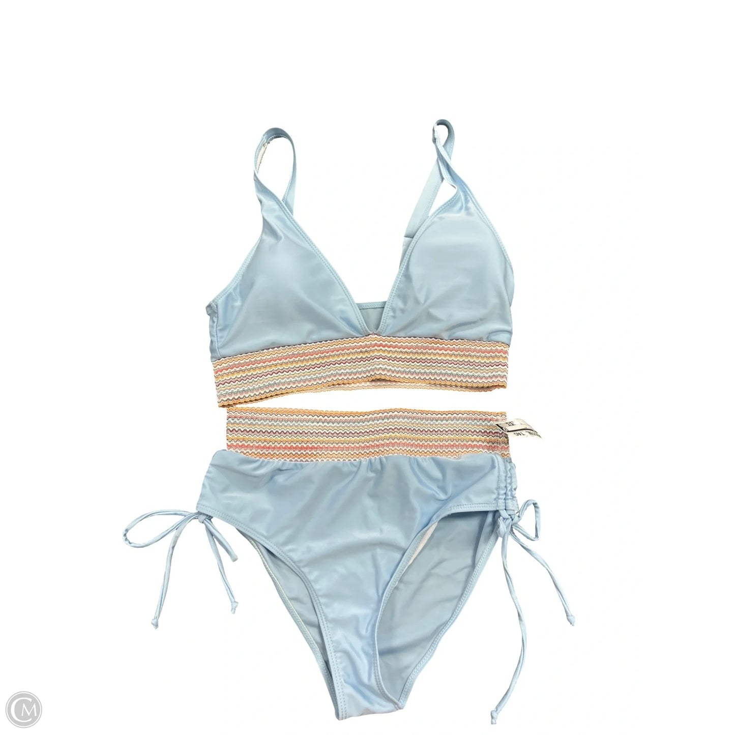 Swimsuit 2pc By Cmf In Blue, Size: L