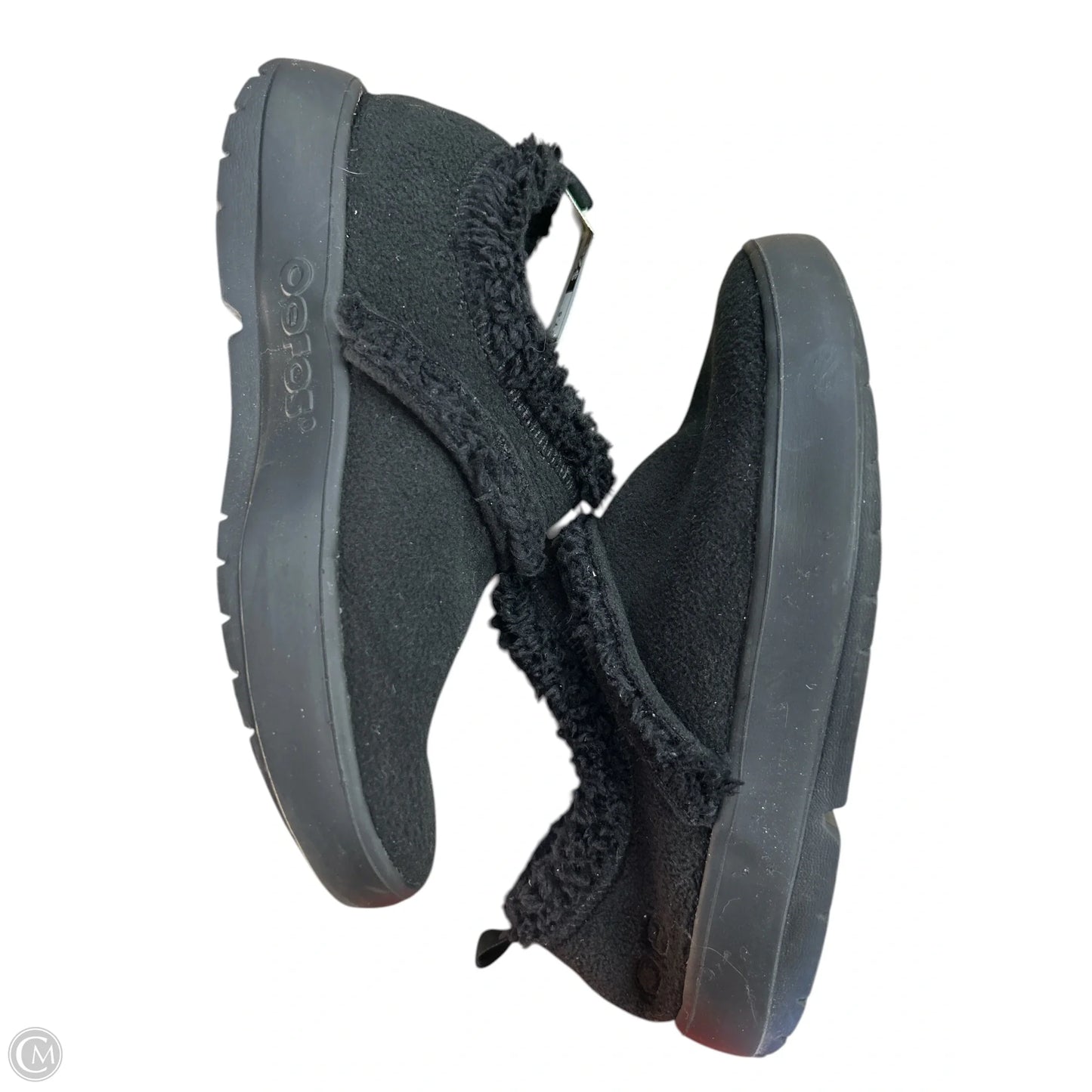 Shoes Flats By Oofos In Black, Size: 7.5