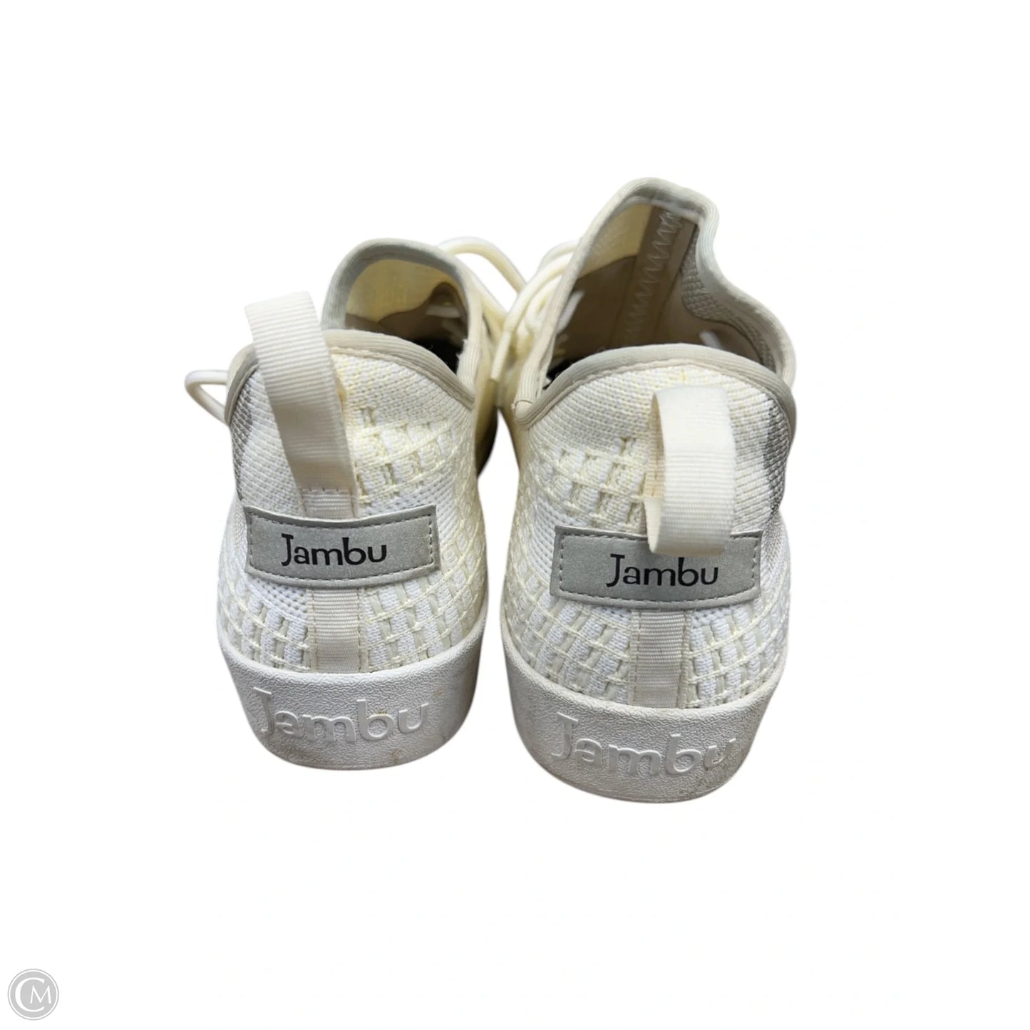 Shoes Sneakers By Jambu In Grey & Yellow, Size: 7.5