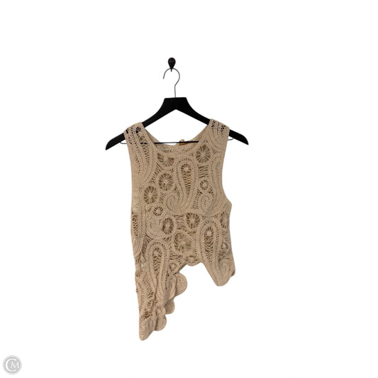 Top Sleeveless By Rebellion In Cream, Size: M