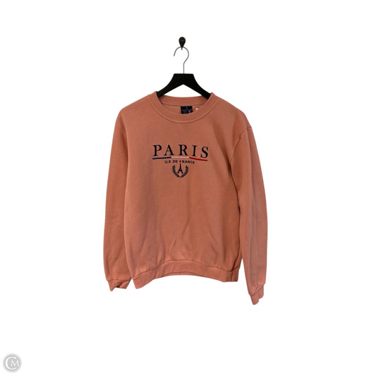 Sweatshirt Crewneck By Clothes Mentor In Pink, Size: Xl