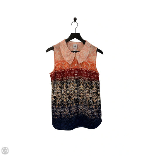 Top Sleeveless By Cabi In Multi-colored, Size: M