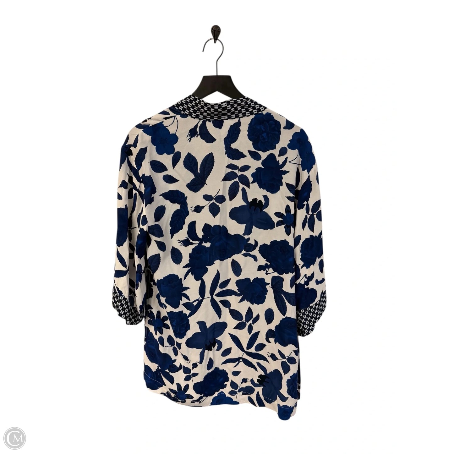 Kimono By Cabi In Blue & White, Size: Xs