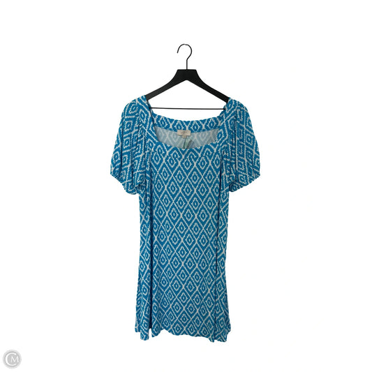 Dress Casual Short By Loft In Blue & White, Size: L