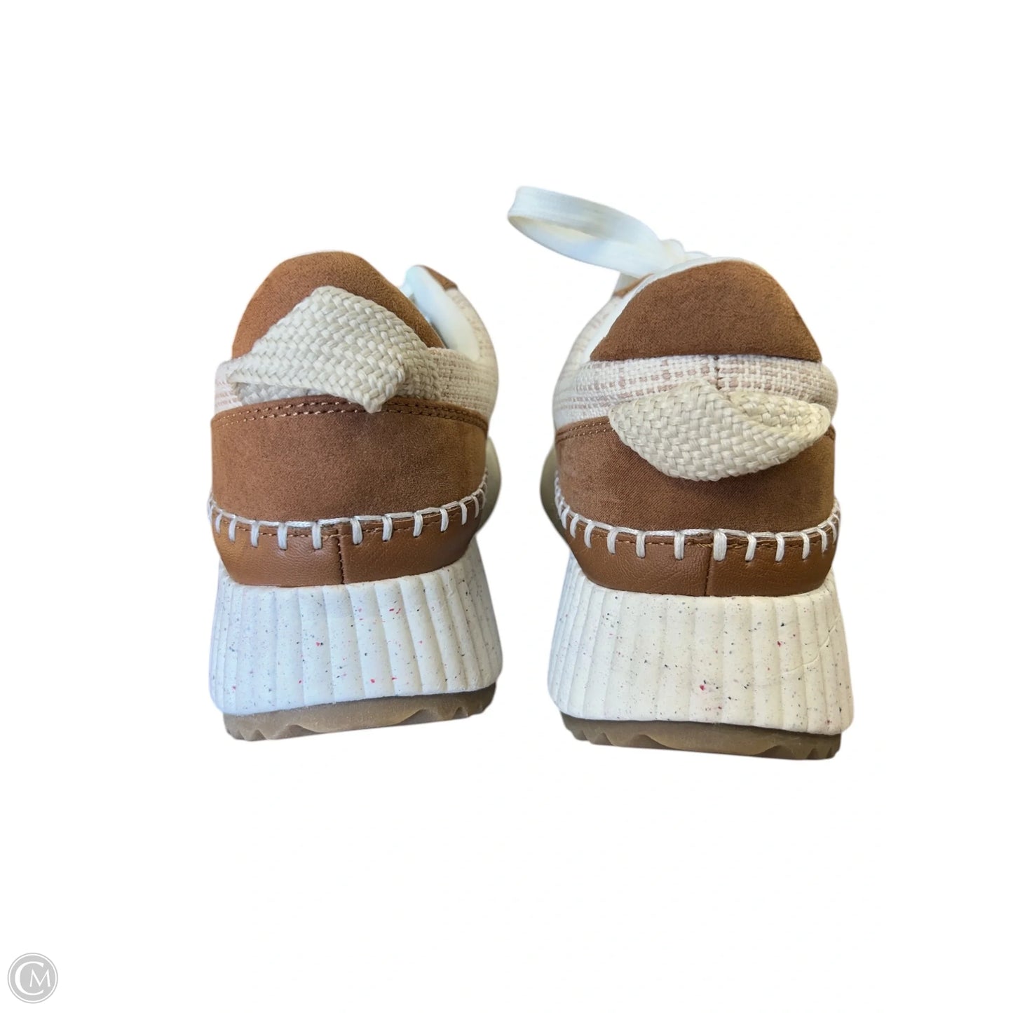 Shoes Sneakers Platform By Universal Thread In Brown & Cream, Size: 8.5