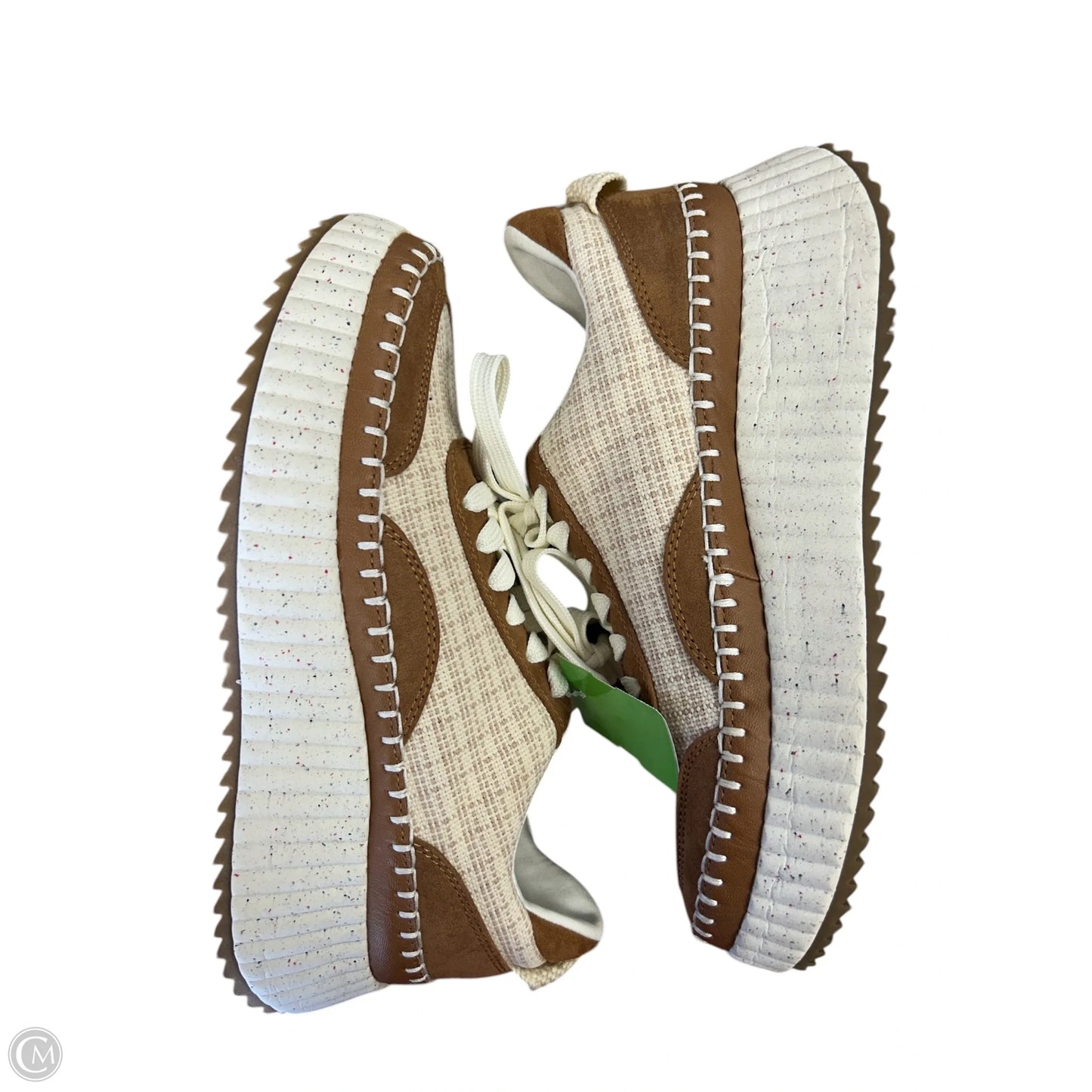 Shoes Sneakers Platform By Universal Thread In Brown & Cream, Size: 8.5