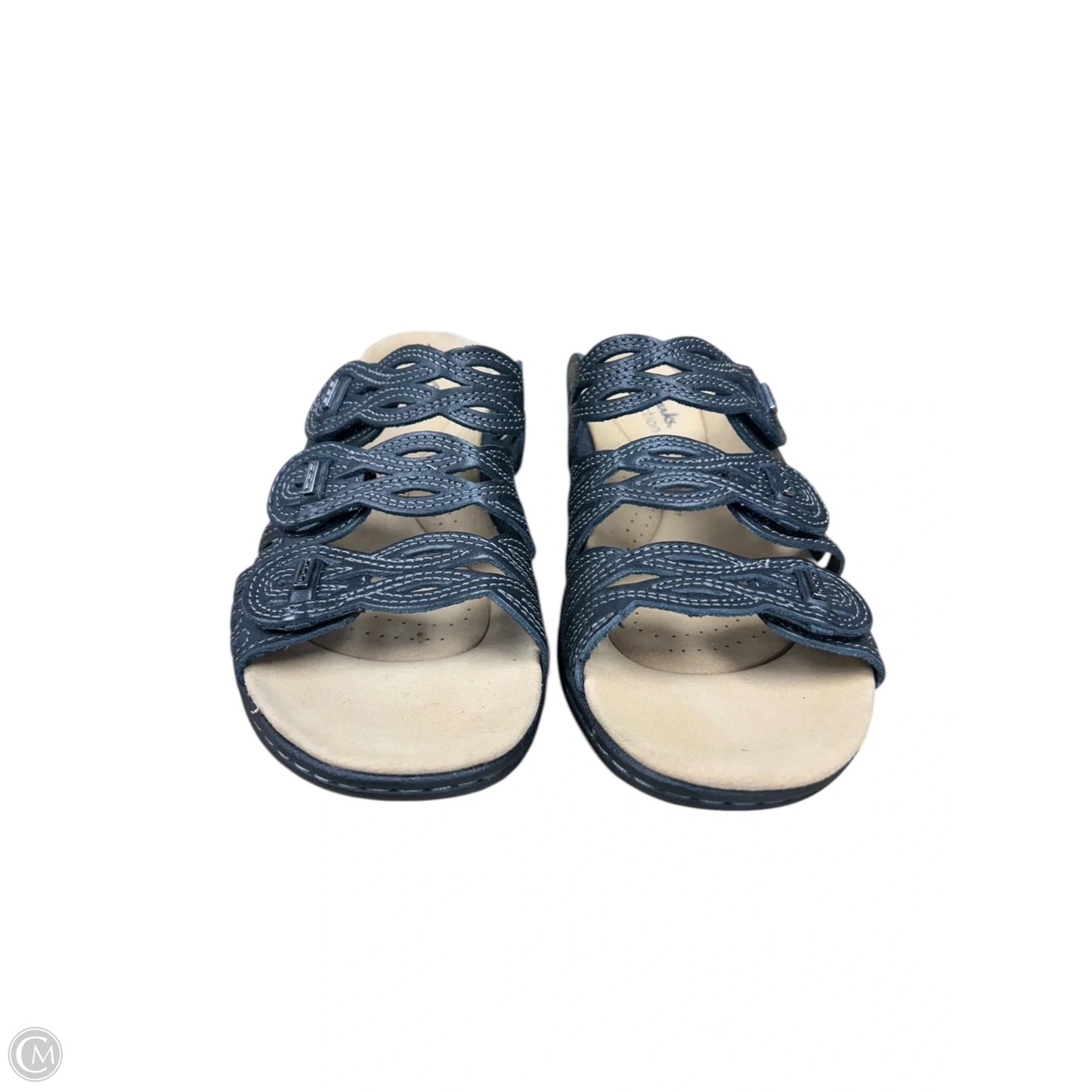 Sandals Flats By Clarks In Black, Size: 8.5