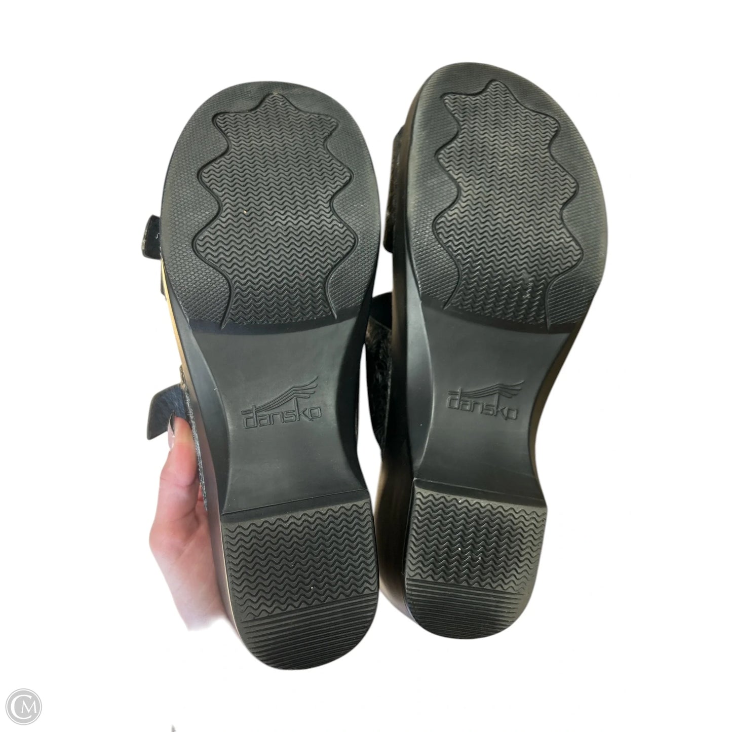 Sandals Heels Block By Dansko In Black, Size: 12