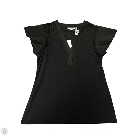Top Short Sleeve By Chicos In Black, Size: S