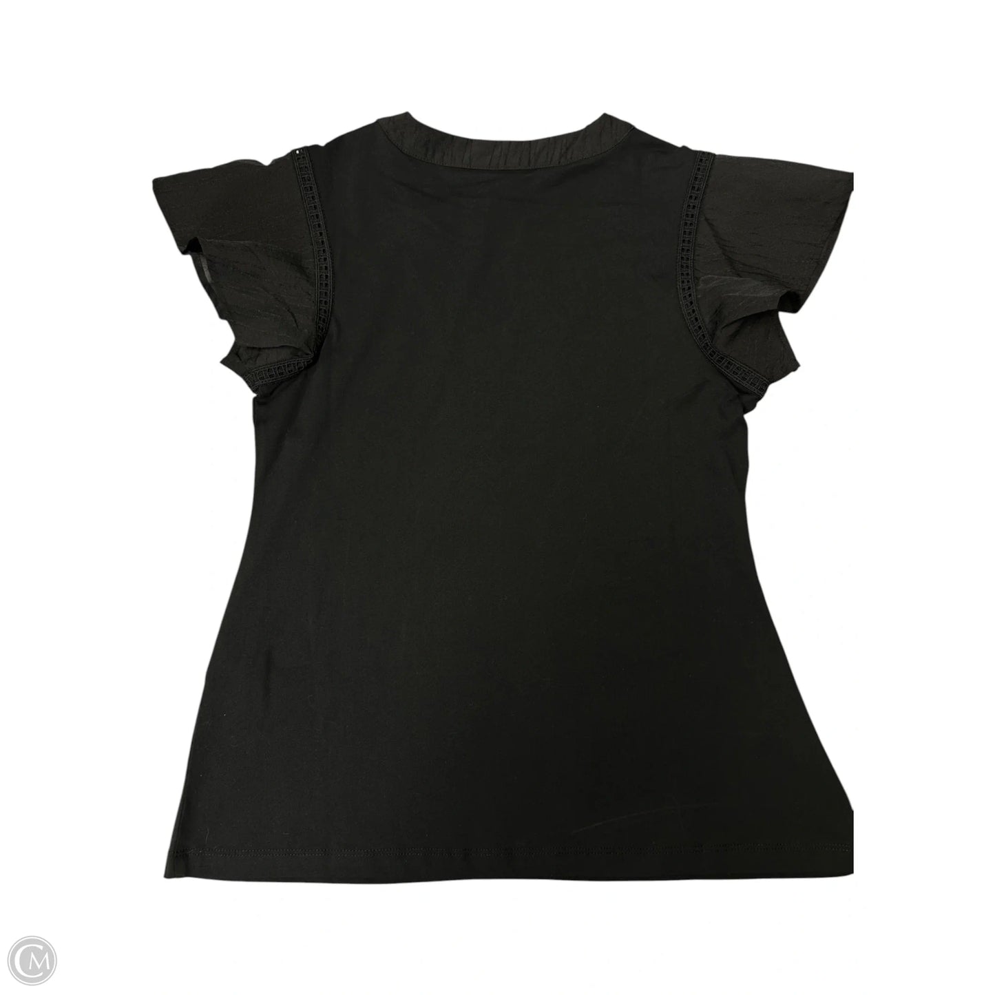 Top Short Sleeve By Chicos In Black, Size: S