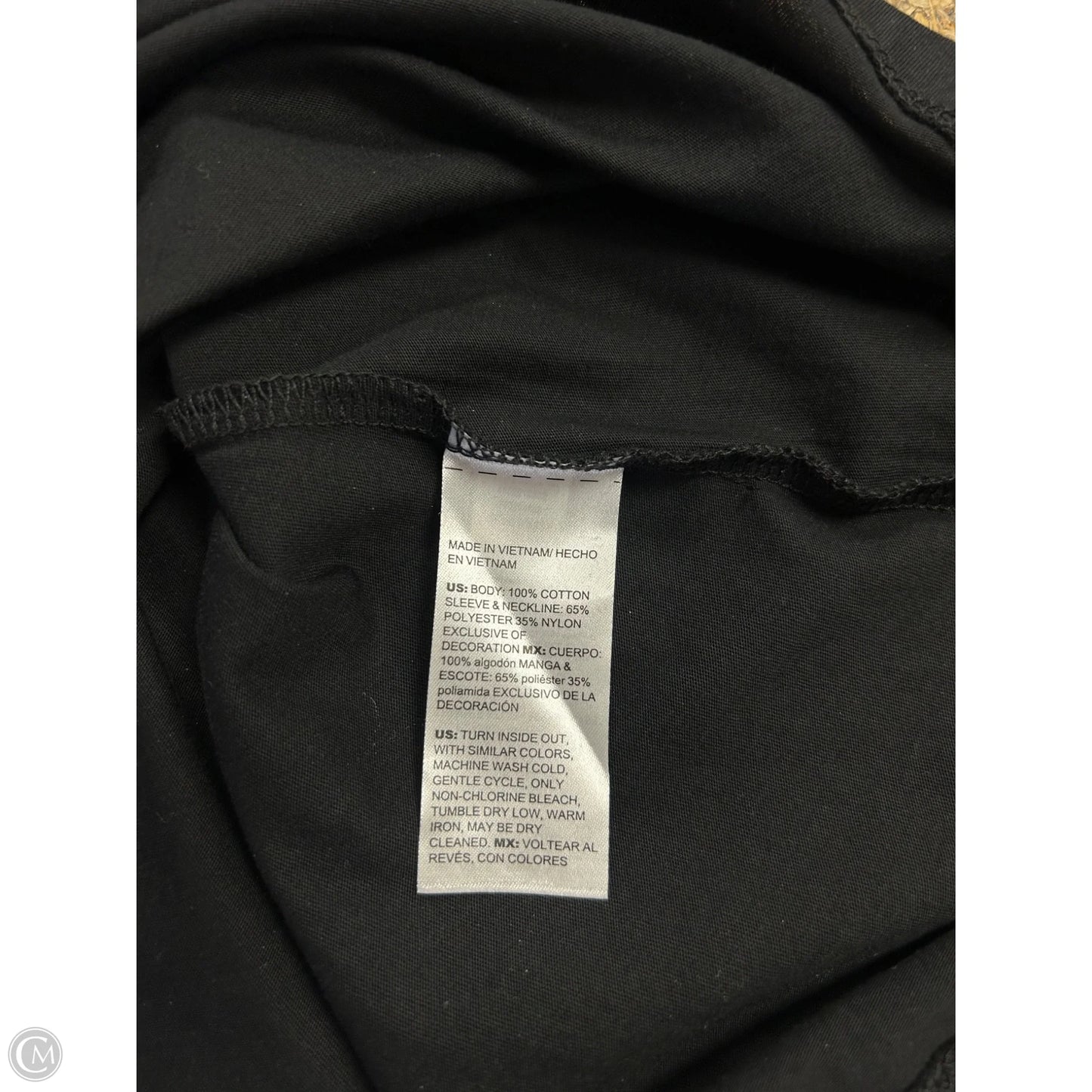 Top Short Sleeve By Chicos In Black, Size: S