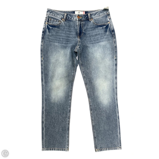 Jeans Straight By Cabi In Blue Denim, Size: 6