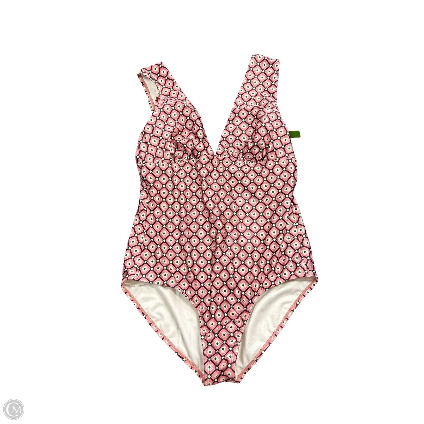 Swimsuit By Shade & Shore In Green & Pink, Size: L