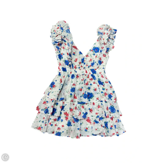 Dress Casual Short By Loveshackfancy In Floral Print, Size: Xs