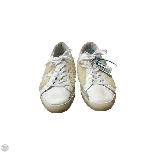 Shoes Luxury Designer By Golden Goose In Pink & White, Size: 11.5