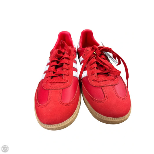 Shoes Sneakers By Adidas In Red & White, Size: 9